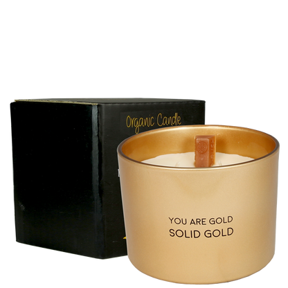 Geurkaars 'You are gold solid gold'