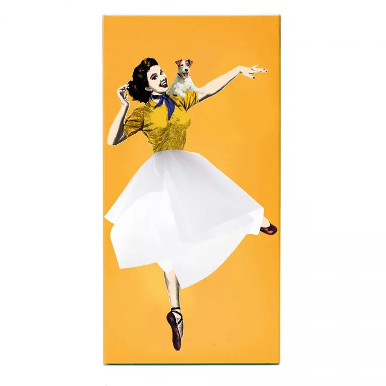 Tissuebox UP Girl I Geel