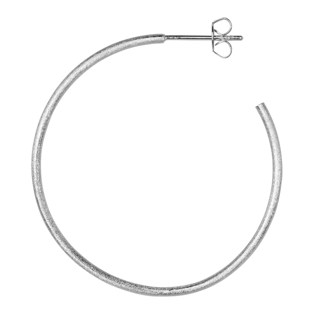 LULU - Oorbel Hoops L |Zilver