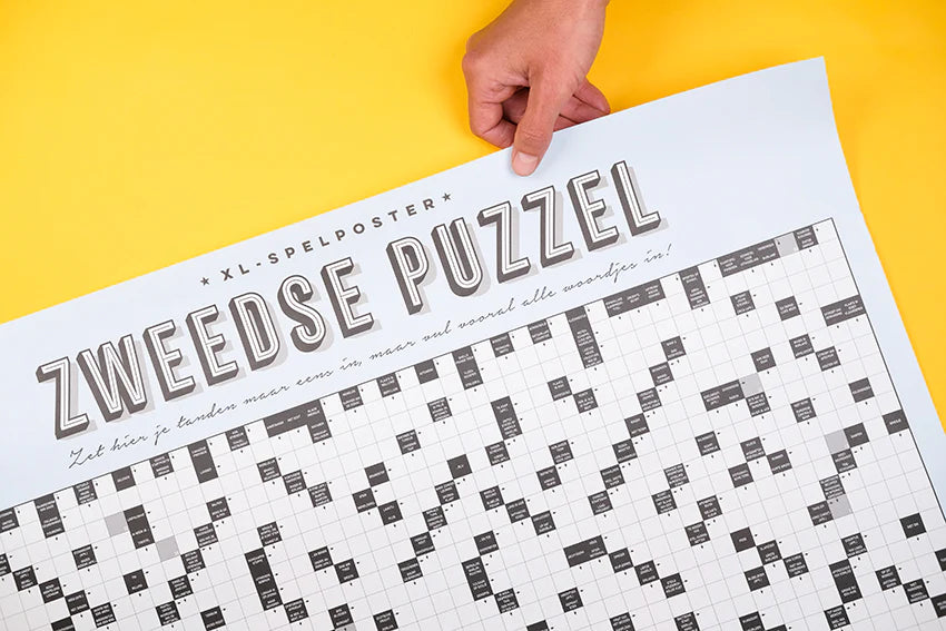 XL-spelposter Zweedse puzzel