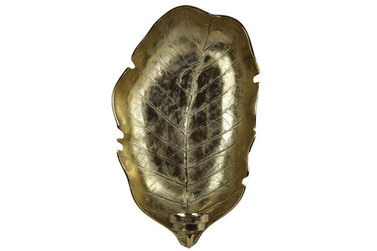 Kandelaar in bladvorm (H 69cm)