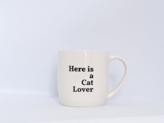 Tas/mok met quote 'here is a cat lover'