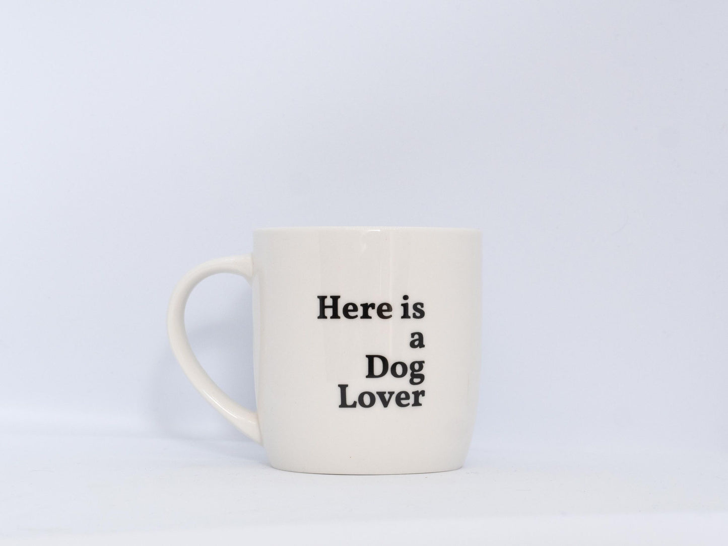 Tas/mok met quote 'here is a dog lover'