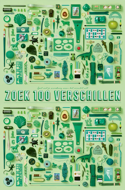 XL-spelposter 100 verschillen| groen