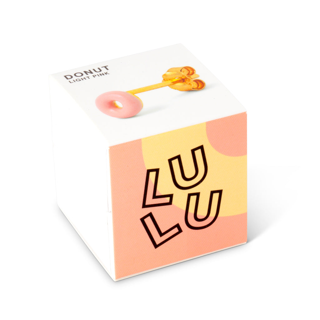 LULU - Oorbel Donut Light Pink