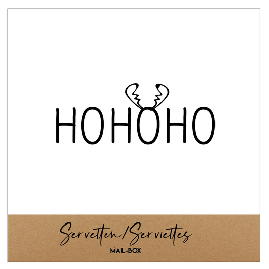 Servetten "Hohoho"