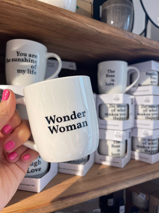 Tas/mok met quote 'Wonder Woman'